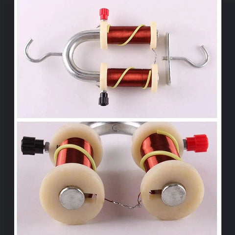 Hands-On Electromagnet Demonstrator Kit For High School Physics Lab, Easy-To-Use Circuit Learning Tool showing coils and connectors