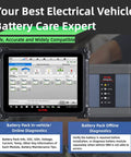 Straight Up Pro Shop EV Diagnostic Cable Transforms Your Tablet To A Heavy Duty Electric Vehicle Scanner Tool Featuring Live Topology Maps And Nuts And Bolts Battery Analysis For Serious Garage Grinds, showing diagnostic display and EV tools.