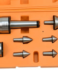 4MT Live Center Set With Triple Bearing For Lathe And CNC Machining Interchangeable Points 60 Degree Tip in case
