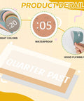 Product details of Boho Rainbow Clock Numbers Bulletin Board Kit with colorful, waterproof, flexible time labels.