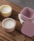 Two Sizes Silicone Candle Jar Molds With Lids For DIY Candles Soaps And Epoxy Resin Casting Pro Grade Flexible And Reusable Mold Set