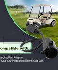Charging Port Adapter Plug For Precedent Golf Cart Charger Replacement Parts, Easy Plug And Play Connector with golf cart