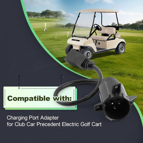 Charging Port Adapter Plug For Precedent Golf Cart Charger Replacement Parts, Easy Plug And Play Connector with golf cart