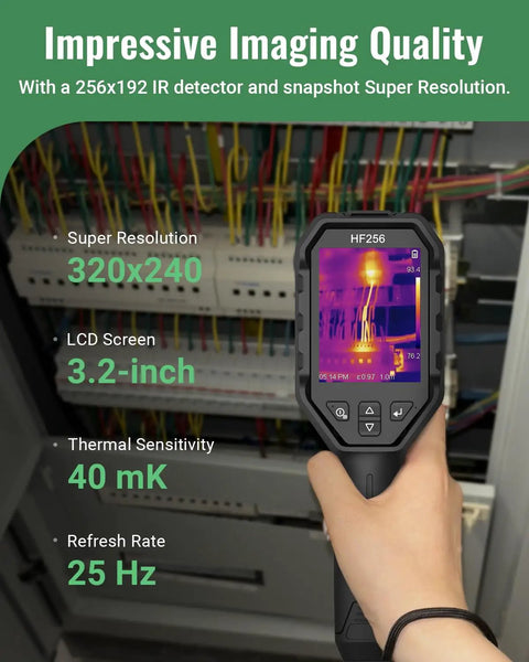 Thermal Imaging Camera With 256x192 IR Resolution And 320x240 Super Resolution For Sharp Thermal Snapshots in use