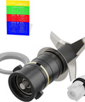 Commercial Food Processor Blade Assembly OEM Replacement Part with liquid conversion card, durable steel construction