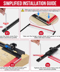 Shelf Pin Jig With Self Centering Drill Bits 1/4 Inch And 5mm for 32mm system cabinet hole drilling template installation guide.