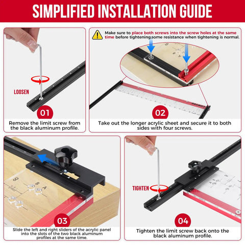 Shelf Pin Jig With Self Centering Drill Bits 1/4 Inch And 5mm for 32mm system cabinet hole drilling template installation guide.