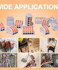 20 Piece Lever Wire Connectors Kit 28-12 AWG Quick Disconnect Splice Nuts shown with multiple wiring applications