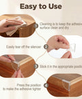 Step-by-step installation of 10 Pack Clear Corner Protectors For Tables Cabinets And Windows Soft PVC Edge Guards Bumpers