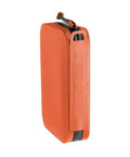Side view of Compact SemiRigid Utility Organizer Case For Tool Kit First Aid Travel Admin Pouch And Electronics Weather Resistant Heavy Duty Pouch In Orange