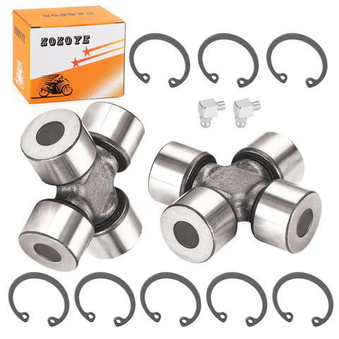 2 Pcs Rear Driveshaft U Joint Set For Outlander Renegade Commander Maverick Quest Traxter 400 450 500 570 650 800 850 1000 ATV U Joint Replacement Kit shown with components