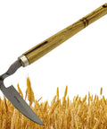 Durable Hand Weeder Sickle Tool With Hardwood Handle for easy weeding soil loosening cultivation mowing stainless steel blade