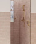 Frameless Shower Door Hinge With EnduroShield Glass Coating In Polished Brass, Dope Glass Enclosure Hardware For Easy Cleaning, Sleek Yet Tough 78 Inch By 31.25 Inch Openings, Premium Bathroom Upgrade For Modern Showers on glass shower door