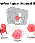 Durable 3 Inch Toilet Flapper Replacement Compatible With TOTO G Max And Thu Models Silicone flush valve installation guide.