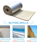 Heavy Duty Self Adhesive Aluminum Foil Insulation Roll, 30mm thick roll showcasing easy peel and stick setup for roofs.