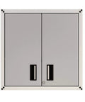 Heavy Duty Wall Mount Garage Cabinet With Lockable Two Doors Removable Shelf 44 Lb Capacity Ready To Assemble Metal Organizer
