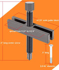 Heavy Duty Gear And Pulley Puller Set For Timing Gears And Fan Pulleys With Shaft Protector Replacement For OTC 522 7393 8056 showing puller dimensions
