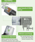 Automatic Fish Feeder For Home Tank Programmable Timer Setup Fine Tune Portions On The Fly Ideal For Weekend Getaways showing easy refilling features