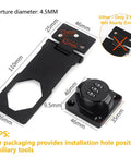 Keyless Cabinet Lock With 3-Digit Password, No Keys Needed, Bifold Door Lock For Cabinets And Drawers, Sliding Closet Lock, 2 pack