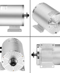 Beast 48V 2000W Brushless Go Kart Motor With 5700RPM Max Speed, metallic silver finish, multiple angles view