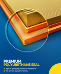 Close-up of CA11876 Engine Air Filter with premium polyurethane seal, highlighting tight fit and longevity for VW/Audi 2015-2026