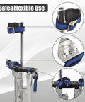 Adjustable Drywall Stilts 15 To 23 Inches Aluminum Lift for Painting Finishing Pruning and Cleaning Built for Easy Maneuverability