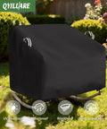 Oversized Papasan Chair Cover Waterproof Patio Shield, black cover on chair outdoors, protects large egg and rattan wicker chairs 41W x 45D x 31H.