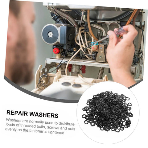 500 Piece Spring Wave Washer Kit Compression Metal Washers For Screws And Bolts Assorted Sizes Heavy Duty Wave Springs For Thrust Loading Durable High Precision Washers For Mechanical Assemblies used in boiler repair