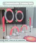 DIY Racing Drone Obstacle Kit For Indoor Outdoor Flying Practice with customizable race routes and PVC parts.