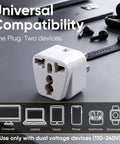 Must Have UK To US Travel Adapter 2 Pack For North America With Dual Inputs Lets You Charge Two Devices At Once Europe To US Plug Converter