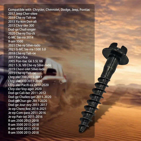 Air Box Screw And Air Filter Housing Retaining Bolts Heavy Duty Rust Resistant Steel Fasteners For Jeep 2017 Cherokee