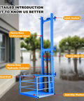 Heavy Duty Hydraulic Scissor Lift Table Pro Grade Cargo Platform Smooth As Silk Vertical Elevator features heavy-duty steel, guardrail, and anti-slip platform.