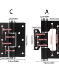 Soft Closing Concealed Door Hinge With Damping For Quiet Smooth Closures Aluminum Alloy Hardware dimensions comparison