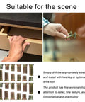 105 Piece Screw In Nuts Threaded Insert Kit For Wooden Furniture Carbon Steel Heavy Duty Easy To Install And Will Not Slip In Humid Indoor Environments T Nut Hardware For Durable Grips Tight Furniture Installations shown with drawer assembly examples