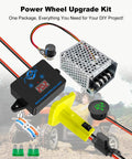 Battery Adapter Converter Kit For 18V Ride On Cars Upgrade With Low Voltage Protector Voltage Display PWM Controller