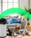 Four Pack HEPA Pre Motor Filter Replacement Compatible With Eyevac Ev Pmf And Neovac Elite Touchless Stationary Vacuums in home setting.