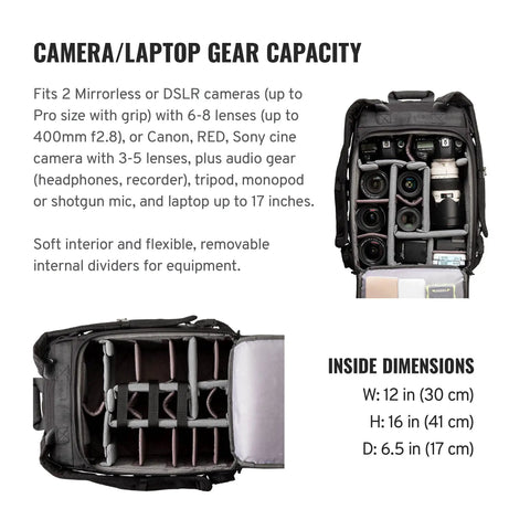 Carry On Camera Backpack for DSLR: Compact & Spacious ✓