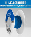Blue Insulated Kynar Copper Wire Roll 30 AWG 100 Ft For Wire Wrapping Prototyping Power Supply Medical And Aerospace Projects