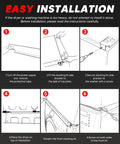 Installation steps for Heavy Duty 27 Inch Washer Dryer Stacking Kit Replacement For LG Laundry Units with metal frame and brackets.