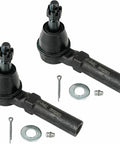 Chevy Equinox Front End Suspension Kit 6pc Replacement For 2010-2017 Includes Front Lower Control Arms With Ball Joints, Sway Bar End Links, And Outer Tie Rod Ends two black tie rod ends with hardware