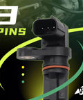 Interchange Crankshaft Position Sensor 37500-R60-U01 37500R60U01 J5T33372 J5T33371 3-pin black plastic sensor