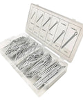 R Type Split Cotter Pin Set For Quick Secure Fastening In Automotive And DIY Projects Elastic Wave Hairpin Pins Assorted 555 1110 1665 Pieces open plastic organizer with steel pins