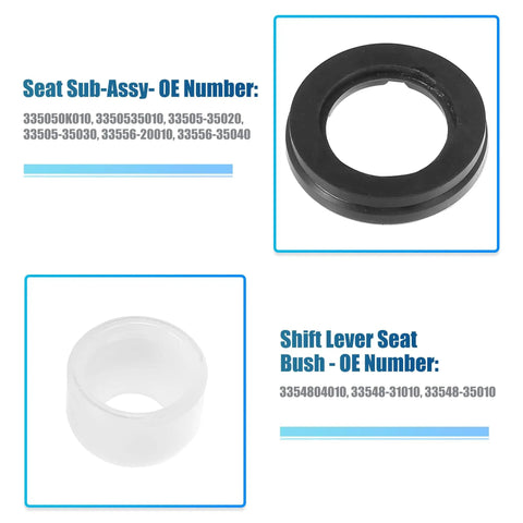 Manual Transmission Shift Lever Bushing Replacement For Toyota 4Runner 1984-2001 And Tacoma 1995-2004 Durable Rubber Drop-In Replacement in black and white