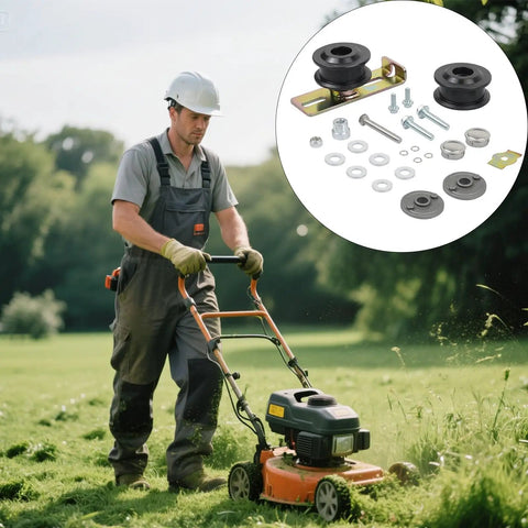 Lawnmower Pulley And Idler Belt Upgrade Kit Delivers A 30 Percent Power Boost For Smoother Cuts Fixing Uneven Grass components image