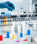 250 Piece Silicone Tapered Plug Kit With 9 Sizes For Heat Resistant Masking Up To 600 Degrees F in lab glassware setup