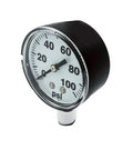 Bottom Fitting Sprayer Pressure Gauge 0-100 Psi, 2 Inch Dial, 1/4 Inch MIPT, OEM Replacement Part For Sprayers, No-Fuss Readout For Handgun Or Boom Sprayers, Easy Install And Durable Performance, 2 inch face with bottom mount stem