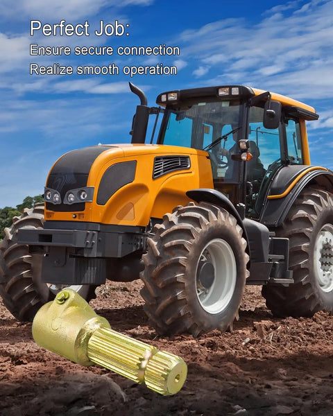 Built Tough Heavy Duty Power Take Off Shaft Extender Adaptor For Tractor 1 3/8 Inch 6 Spline Female To 21 Spline Male on tractor