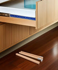 6 Sets Wood Center Mount Drawer Slides With Metal Bracket Replacement For Furniture And Bedrooms beside cabinet