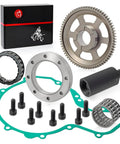 Flywheel Puller And Starter Clutch Kit With 72T One Way Bearing Idler Gear And Gasket For Polaris Predator And Outlaw 500 2003 To 2007