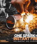 Mini Emergency Fire Starter Kit For Outdoors Stay Lit Waterproof And Windproof 5+ Minute Burn Includes 30 Fire Plugs Hinged